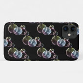 Farbblasen auf schwarz Case-Mate iPhone hülle (Rückseite (Horizontal))