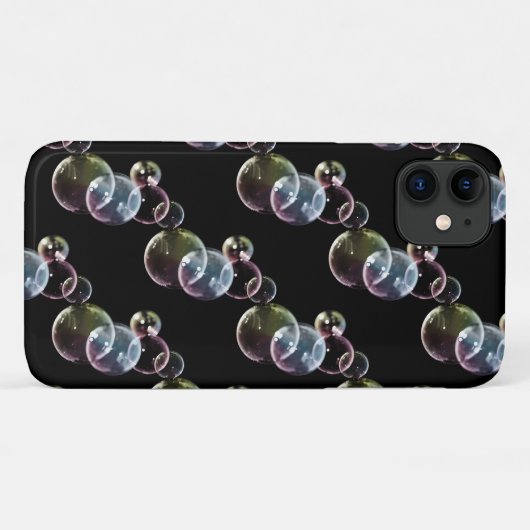 Farbblasen auf schwarz Case-Mate iPhone hülle (Rückseite (Horizontal))