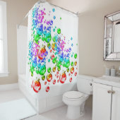 Farbblasen Duschvorhang (Beispiel)