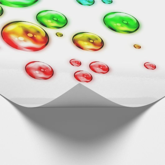 Farbblasen Geschenkpapier (Ecke)