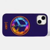 Farbblass-Zeichen gegen fett blau Case-Mate iPhone Hülle (Rückseite (Horizontal))