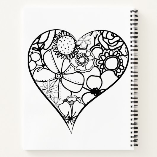 Farbblatt für Erwachsene, nur Abdeckung Notizblock (Rückseite)