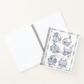 Farbblatt für Hütten und Blume Notizblock (Innenseite)