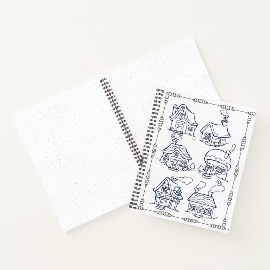 Farbblatt für Hütten und Blume Notizblock (Innenseite)