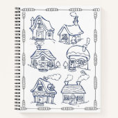 Farbblatt für Hütten und Blume Notizblock (Vorderseite)