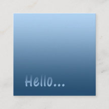 Farbblau der Steigungs-eine hallo mit