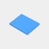 Farbblau Post-it Klebezettel (angewinkelt)