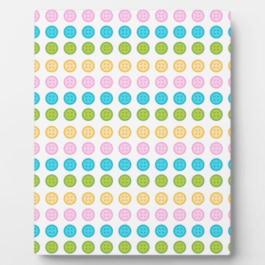 Farbblaue gelbe Tastenmuster Accessoires trendy Fotoplatte (Vorderseite)