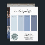 Farbblauer Hochzeitsfarben Palette Karte 2023<br><div class="desc">Farbblauer Hochzeitsfarben Palette Karte 2023</div>