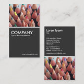 Farbbleistifte - Grau 80pc Visitenkarte (Vorne/Hinten)