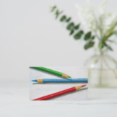 FARBbleistifte: VISITENKARTE: REALISMUS Visitenkarte (Stehend Vorderseite)