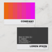 Farbblende - Orange bis Magenta Visitenkarte (Vorne/Hinten)