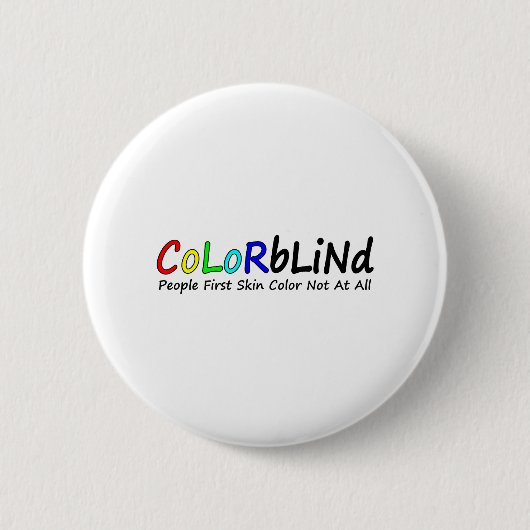 Farbblinde Menschen hautfarben zuerst gar nicht Button (Vorderseite)