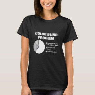 Farbblinde Probleme Blinde Person T-Shirt