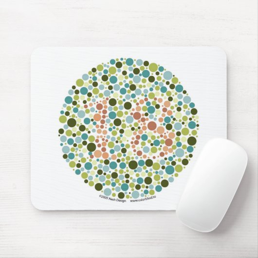 Farbblinder Test Mousepad (Mit Mouse)