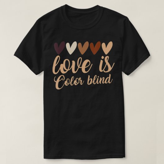 Farbblindfarbige Blinde Liebe Waldtier T-Shirt (Design vorne)