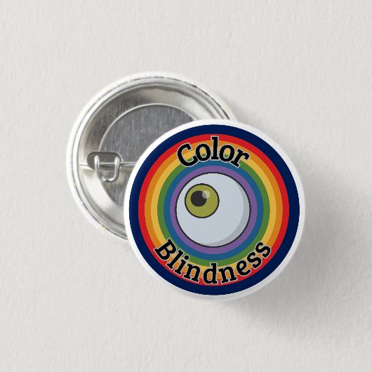 Farbblindzeichen Button (Vorne & Hinten)