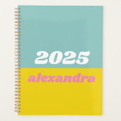 Farbblock 2021 für helle Pastelle Personalisiert Planer (Vorderseite)