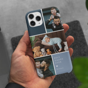 Farbblock 3 Foto-Collage   Bester Vater Aller Zeit Case-Mate iPhone Hülle