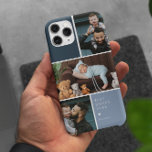 Farbblock 3 FotoCollage | Bester Vater je Case-Mate iPhone Hülle<br><div class="desc">Das Sleek Foto Collage Handy Gehäuse verfügt über drei Ihrer Lieblings-Fotos in einem Gitter-Layout mit kontrastierenden blauen Quadraten. Personalisieren Sie Ihre individuelle Nachricht in weißer Schrift. Geben Sie das ultimative kleine Geschenk mit einem neuen Foto-Handy-Gehäuse. Das sind Geschenke, die perfekt für jeden Vater sind. Ein Geschenk, das er ein Leben...</div>