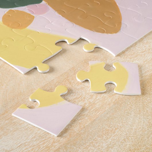 Farbblock Abstrakt Art Einzigartiges Weihnachtsges Puzzle (Seite)