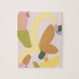 Farbblock Abstrakt Art Einzigartiges Weihnachtsges Puzzle