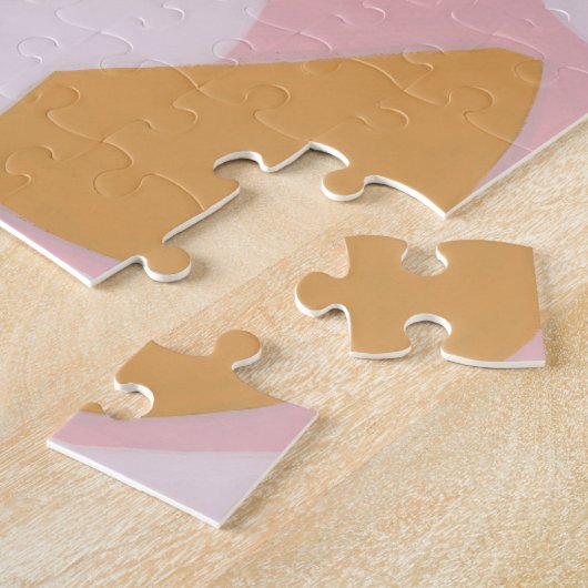 Farbblock Abstrakt Art Einzigartiges Weihnachtsges Puzzle (Seite)