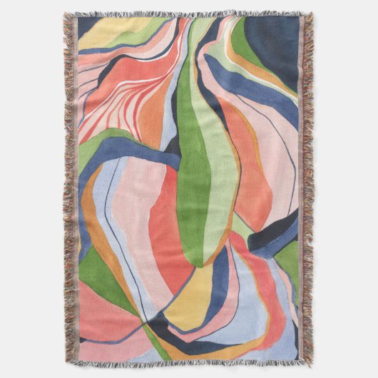 Farbblock Abstrakte Aquarellmalerei Decke (Vorderseite Vertikal)