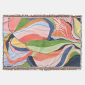 Farbblock Abstrakte Aquarellmalerei Decke (Vorderseite)