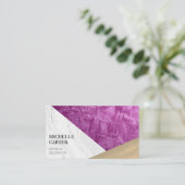 Farbblock | Abstrakte Kunst | Interior Designer Visitenkarte (Stehend Vorderseite)