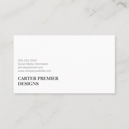 Farbblock | Abstrakte Kunst | Interior Designer Visitenkarte (Rückseite)