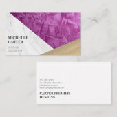 Farbblock | Abstrakte Kunst | Interior Designer Visitenkarte (Vorne/Hinten)