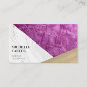 Farbblock | Abstrakte Kunst | Interior Designer Visitenkarte (Vorderseite)