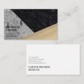 Farbblock | Abstrakte Kunst | Interior Designer Visitenkarte (Vorne/Hinten)