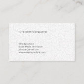 Farbblock | Abstrakte Kunst Visitenkarte (Rückseite)