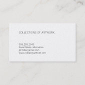 Farbblock aus schwarzem Marmor Visitenkarte (Rückseite)