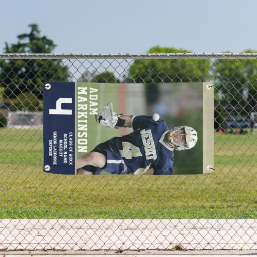 Farbblock-Außenbanner für Senior Sport Lacrosse Banner (Insitu)