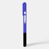 Farbblock Blau und Schwarz Personalisiert Case-Mate iPhone Hülle (Rückseite / Links)