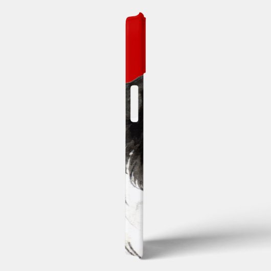 Farbblock Border Collie Case-Mate iPhone Hülle (Rückseite / Rechts)