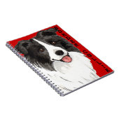 Farbblock Border Collie Notizblock (Rechte Seite)