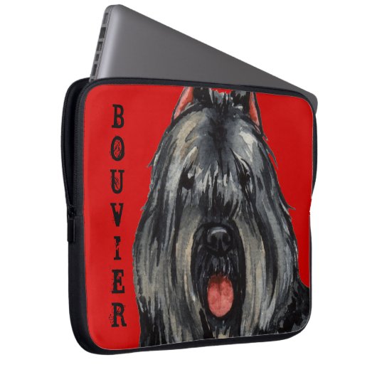 Farbblock Bouvier Laptopschutzhülle (Vorne Rechts)