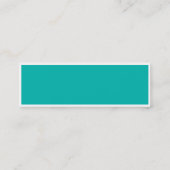 Farbblock Brown und Aqua-Retro Visitenkarte (Rückseite)