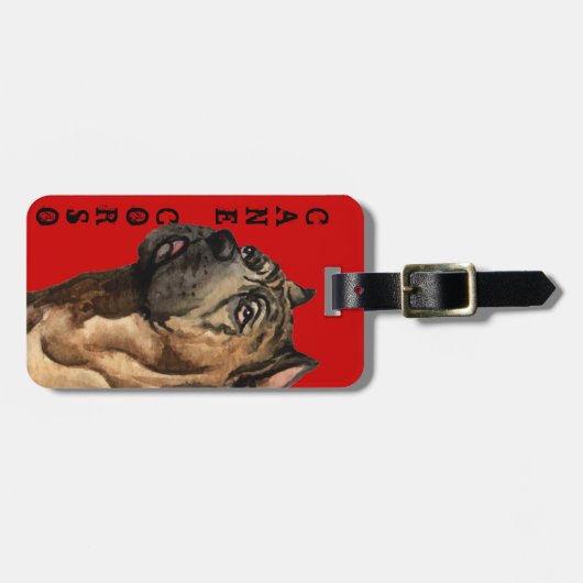 Farbblock Cane Corso Gepäckanhänger (Vorderseite horizontal)