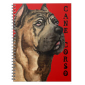 Farbblock Cane Corso Notizblock (Vorderseite)
