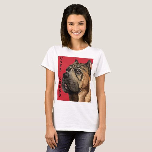 Farbblock Cane Corso T-Shirt (Vorne ganz)