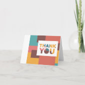 Farbblock Dankeskarte (Vorderseite)