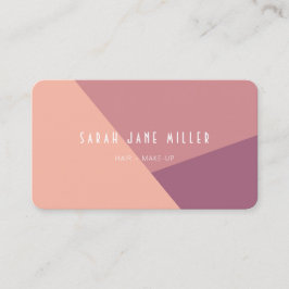 Farbblock der Dusty-Rose - modern Visitenkarte