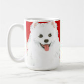 Farbblock des amerikanischen Eskimo-Hundes Kaffeetasse (Links)