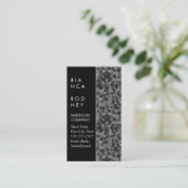 Farbblock | Dreiecksmuster Visitenkarte (Stehend Vorderseite)