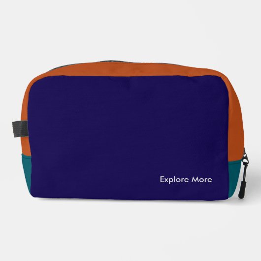 Farbblock-Entdecken-Sie-mehr-Tasche Waschbeutel (Vorderseite)